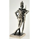 A Fully Hallmarked 1977 (Jubilee Year) Solid Silver Napoleonic Soldier Figure. Hallmarked London.