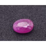A 1.09ct Burma Untreated Ruby, in the Oval Shape. Comes with the GFCO Swiss Certificate. ref: ZK 028