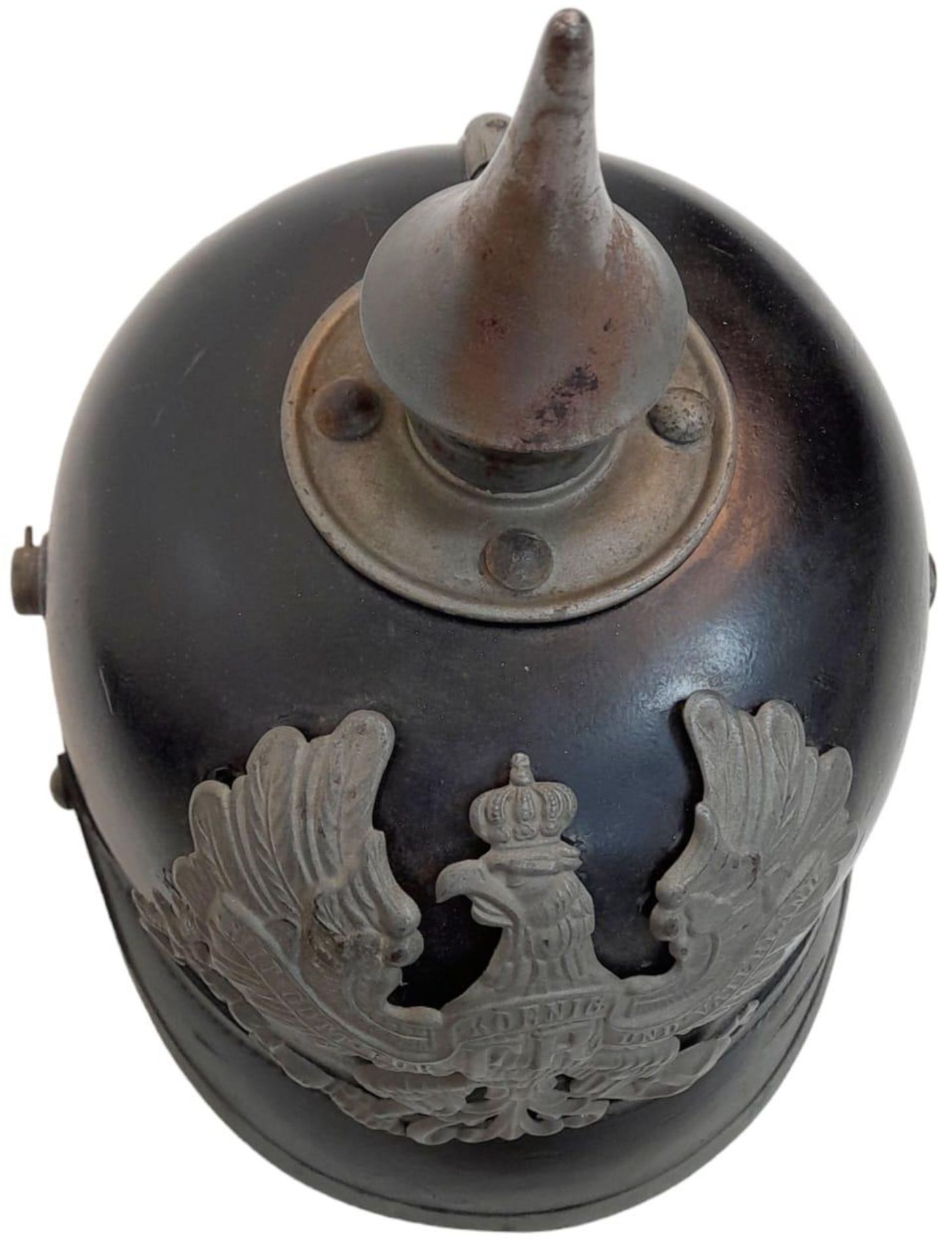 WW1 Imperial German 1915 Model Enlisted Mans Pickelhaube. - Image 3 of 5