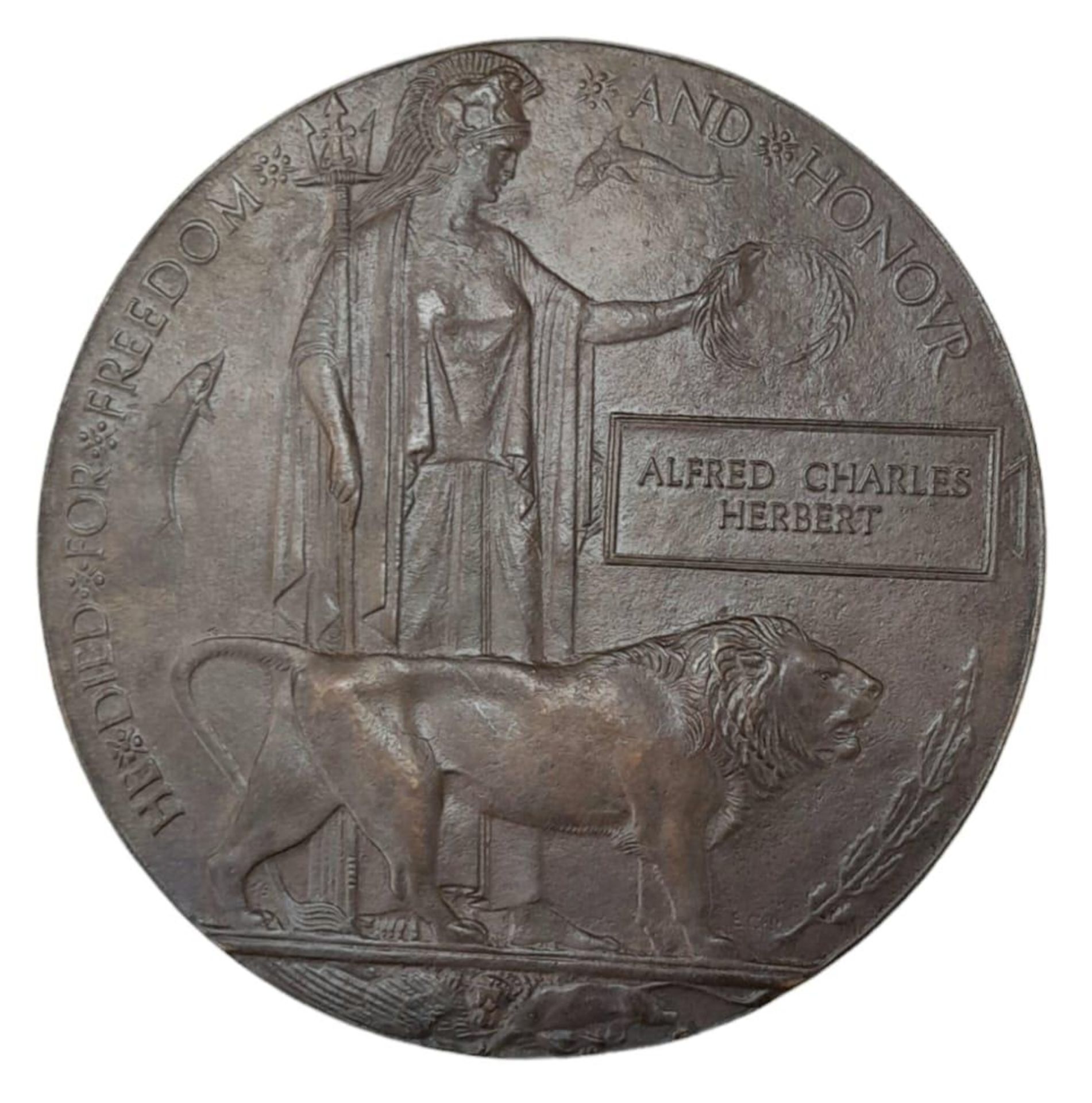 A British War Medal and Victory Medal pair, together with Memorial Plaque, to a Battle of Cambrai - Image 8 of 21