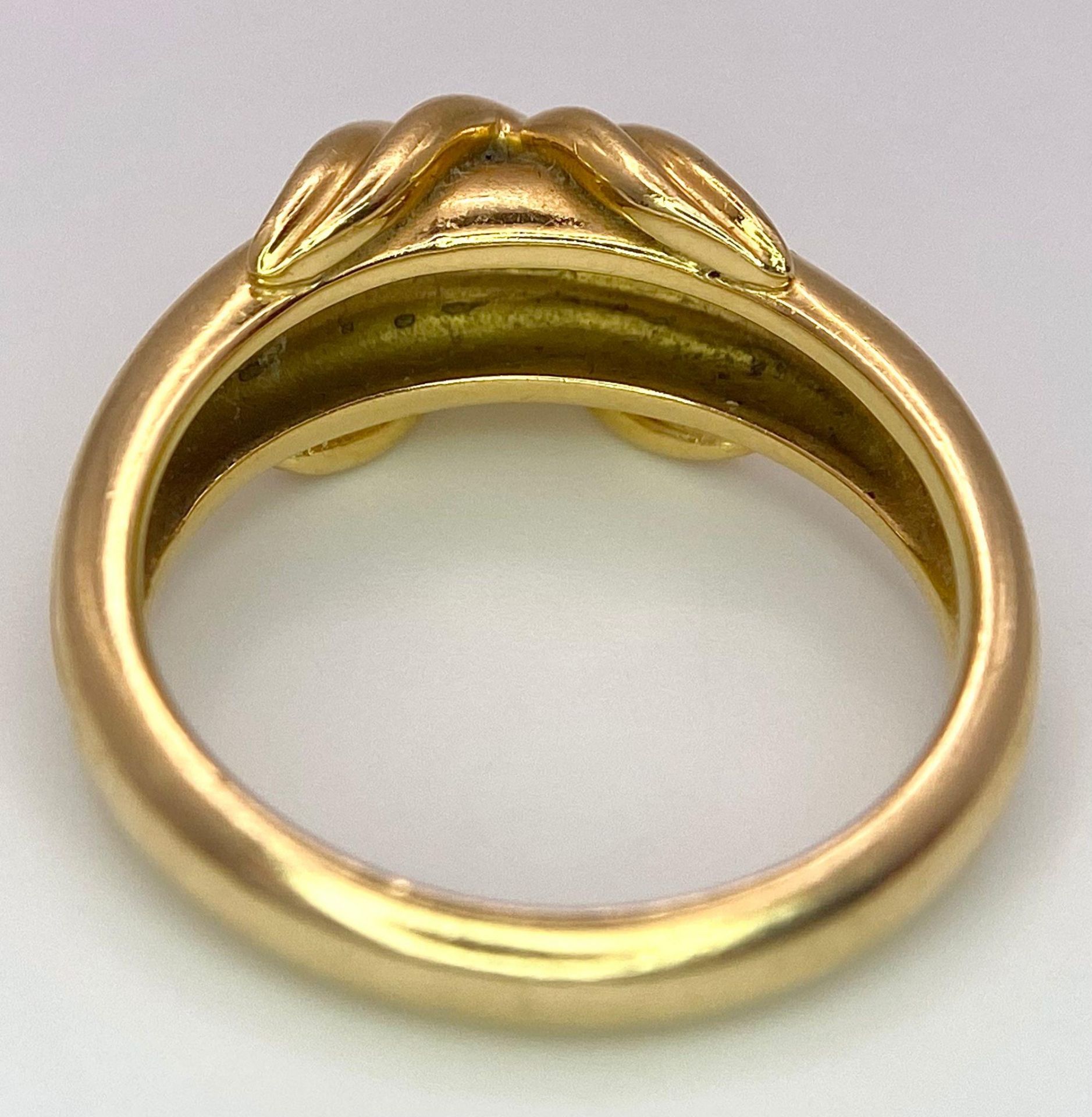 A Beautiful Tiffany and Co. 18K Gold Love Ring. Tiffany and co. markings. Size N. 7.2g weight. - Image 7 of 10
