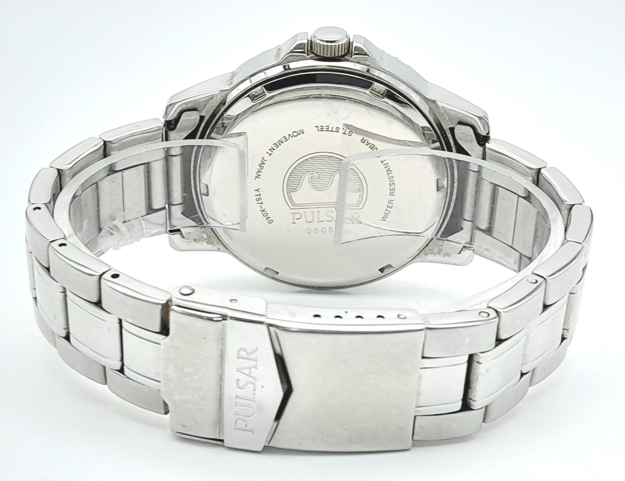 A Men’s Pulsar Kinetic Automatic Date Watch. 44mm Including Crown. Working Order - Image 6 of 13