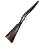 A Deactivated Antique Double Barrelled Sawn Off Shotgun. This British H. Clarke and Sons, Side by