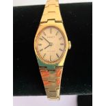 Ladies vintage TISSOT BRACELET WATCH. Gold Plated ( 10 microns ).Manual winding. Full working order.