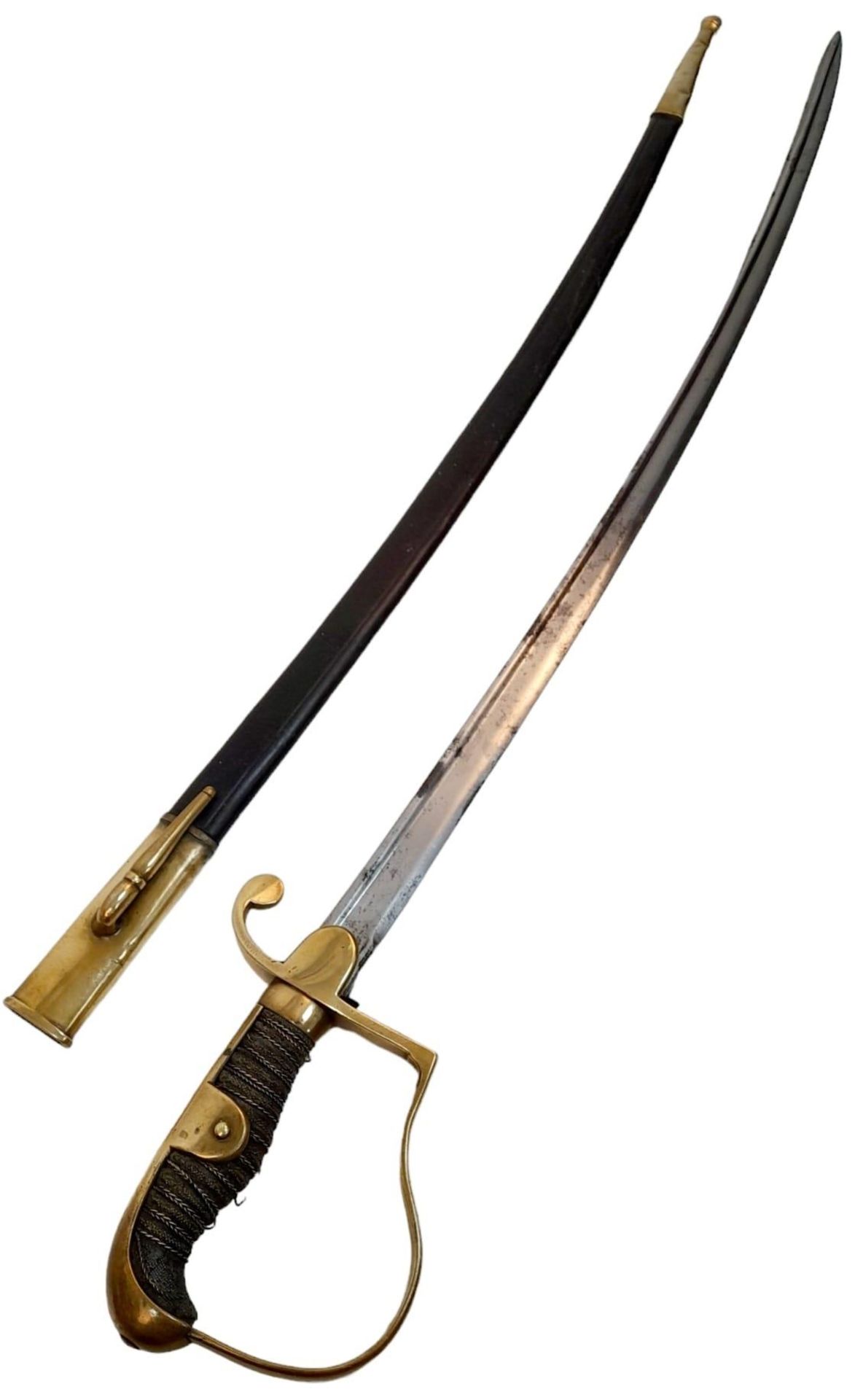 A 19th Century German officers sword - Possibly Saxon area, as in the style. Marked LG, the owners