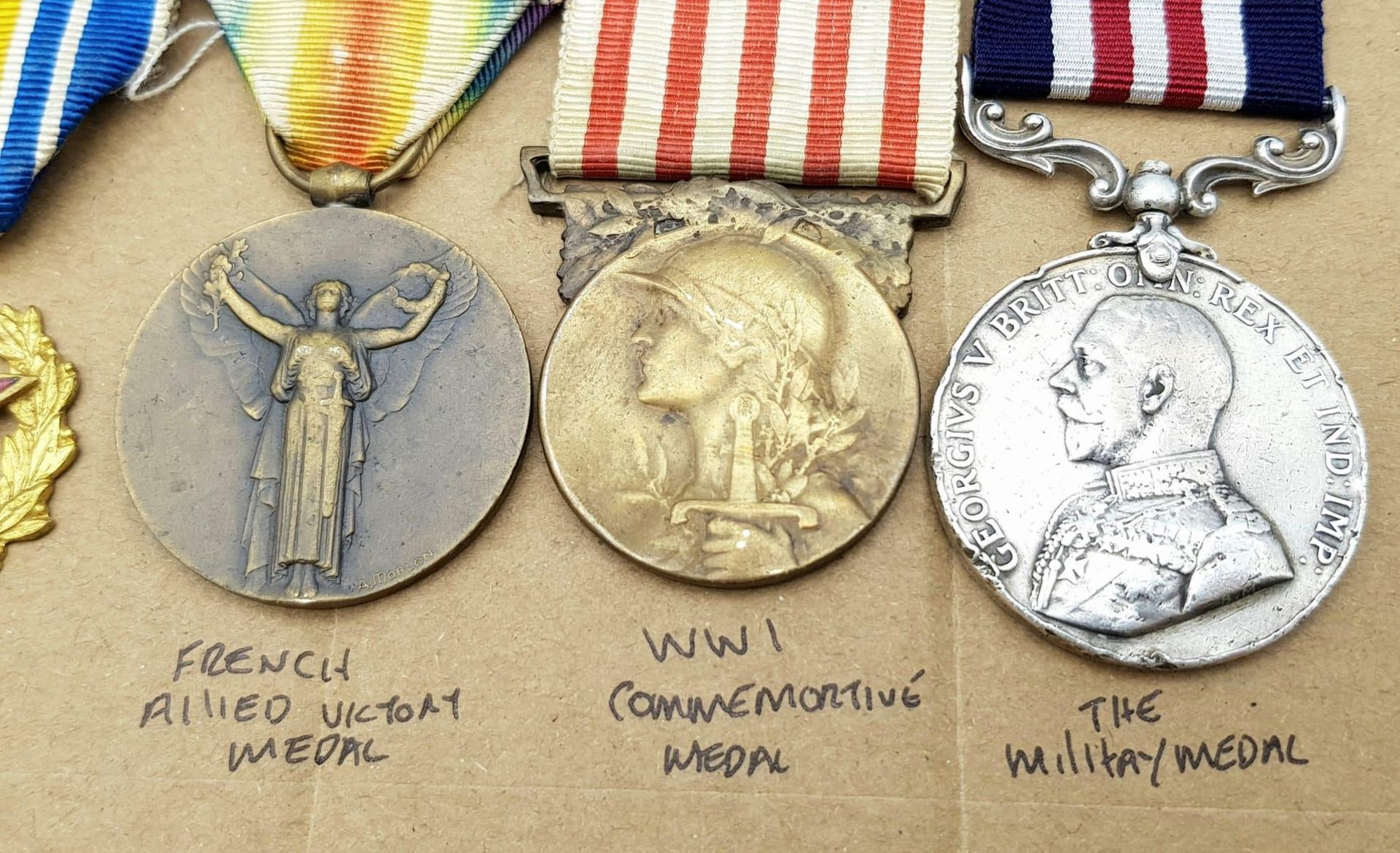 WW1 Military Medal Group awarded to a French soldier for his actions above and beyond the call of - Image 2 of 5