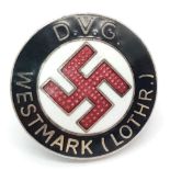 3rd Reich D.V.G Westmark (Lothr.) The D.V.G. Deutscher Volks Genossen Bund (German Fellow-Countrymen