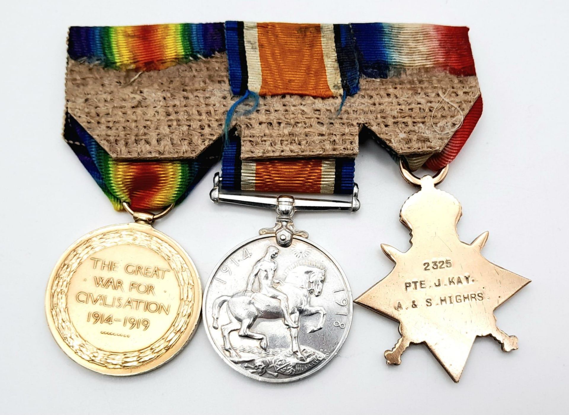 A 1914/15 Trio consisting of the 1914/15 Star, British War Medal and Victory Medal, all named to: - Bild 5 aus 19