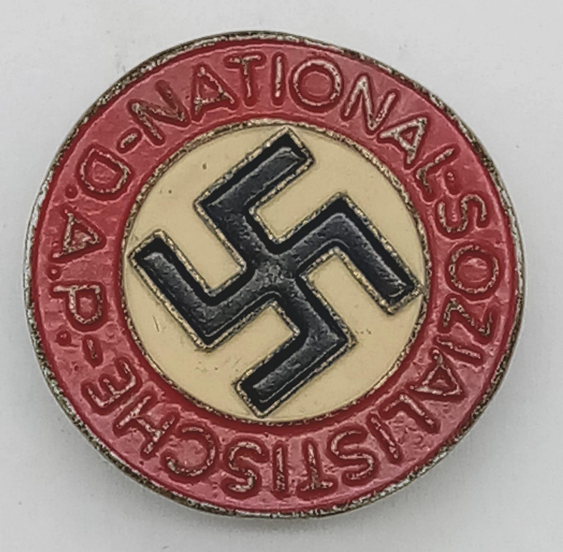 WW2 3rd Reich Ersatz (Economy Issue) NSDAP Buttonhole Badge.