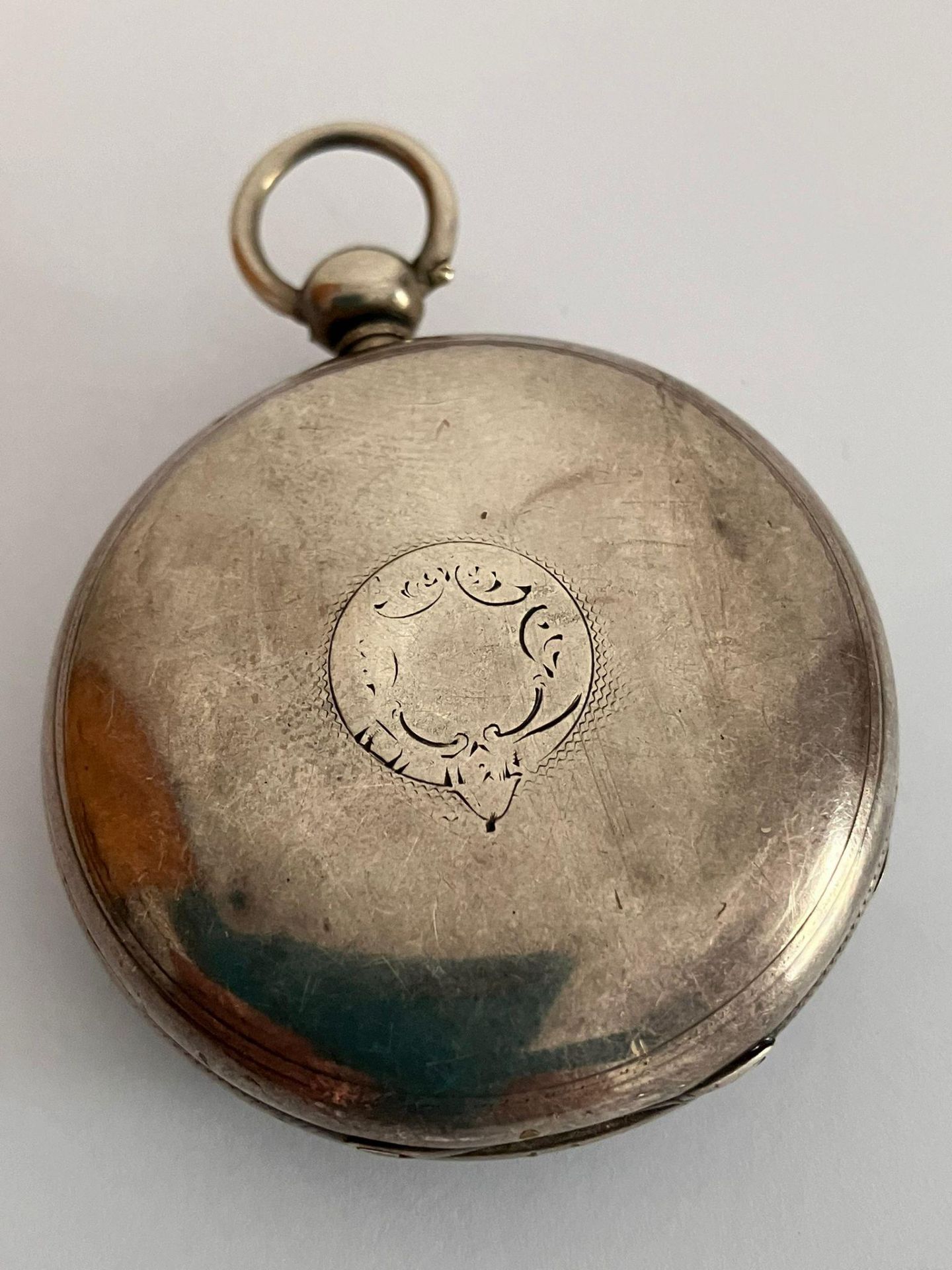 Antique SILVER POCKET WATCH, Having clear hallmark for John Hammon, London 1850. Beautifully - Bild 3 aus 9