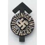 3rd Reich Hitler Youth Black (Iron) Grade “Leistungsabzeichen” Proficiency Badge. Serial No on rear.