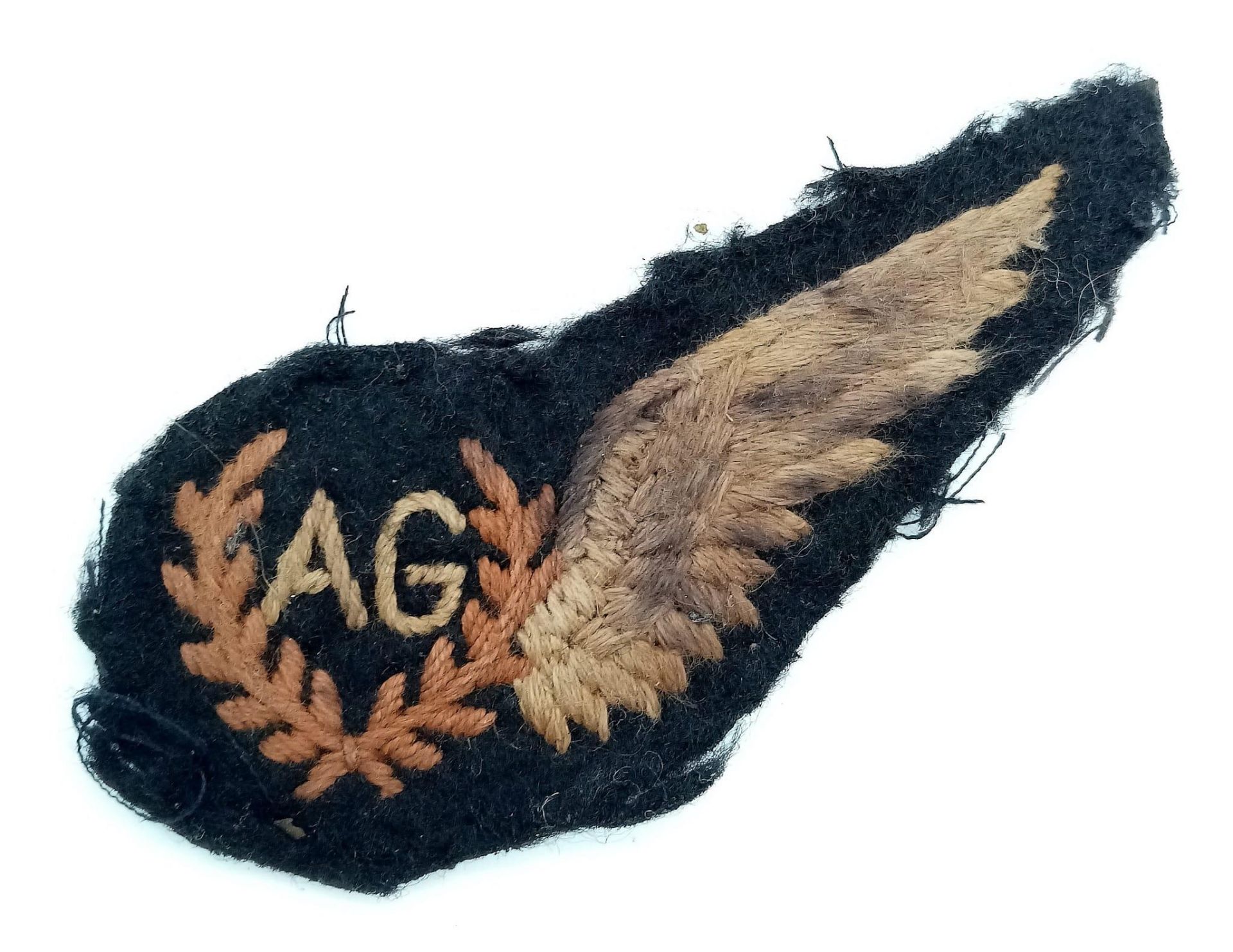 WW2 British RAF Air Gunners Brevet Badge. Removed from a uniform.