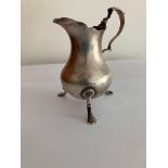 Antique SILVER CREAMER JUG. Clear hallmark for Haseler and Bill, Chester 1921. Extremely