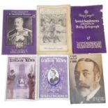 A Selection of Vintage copies of Newspapers and Magazines Marking the Deaths of King George V and