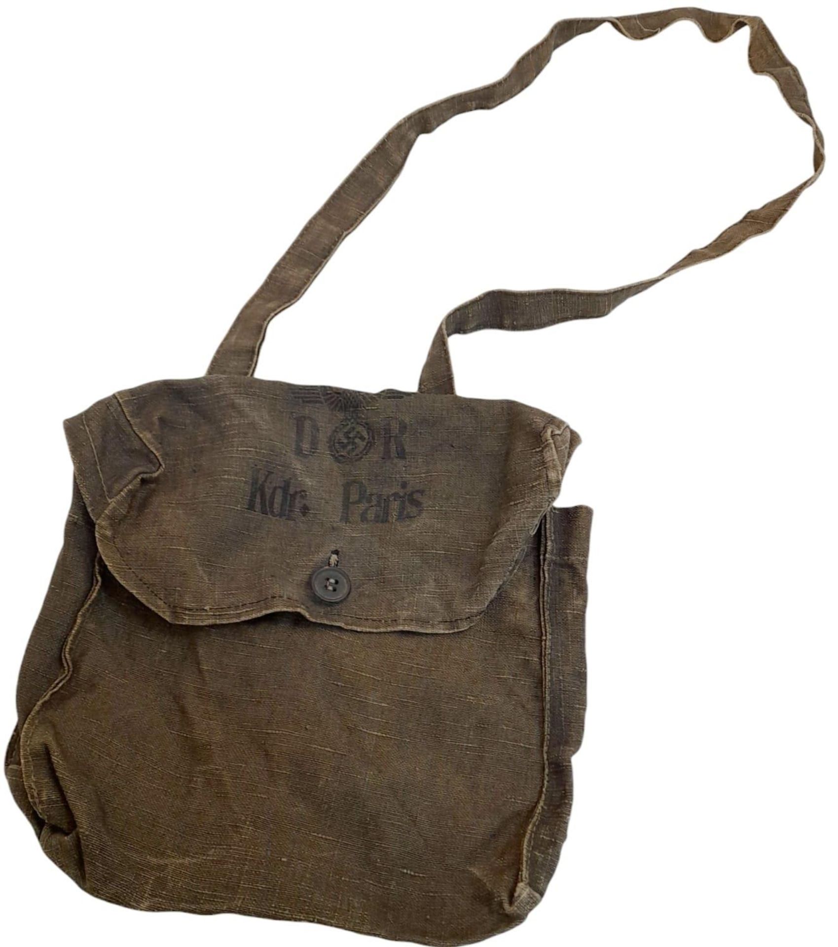 WW2 German Railway Satchel. Kdr. Paris.