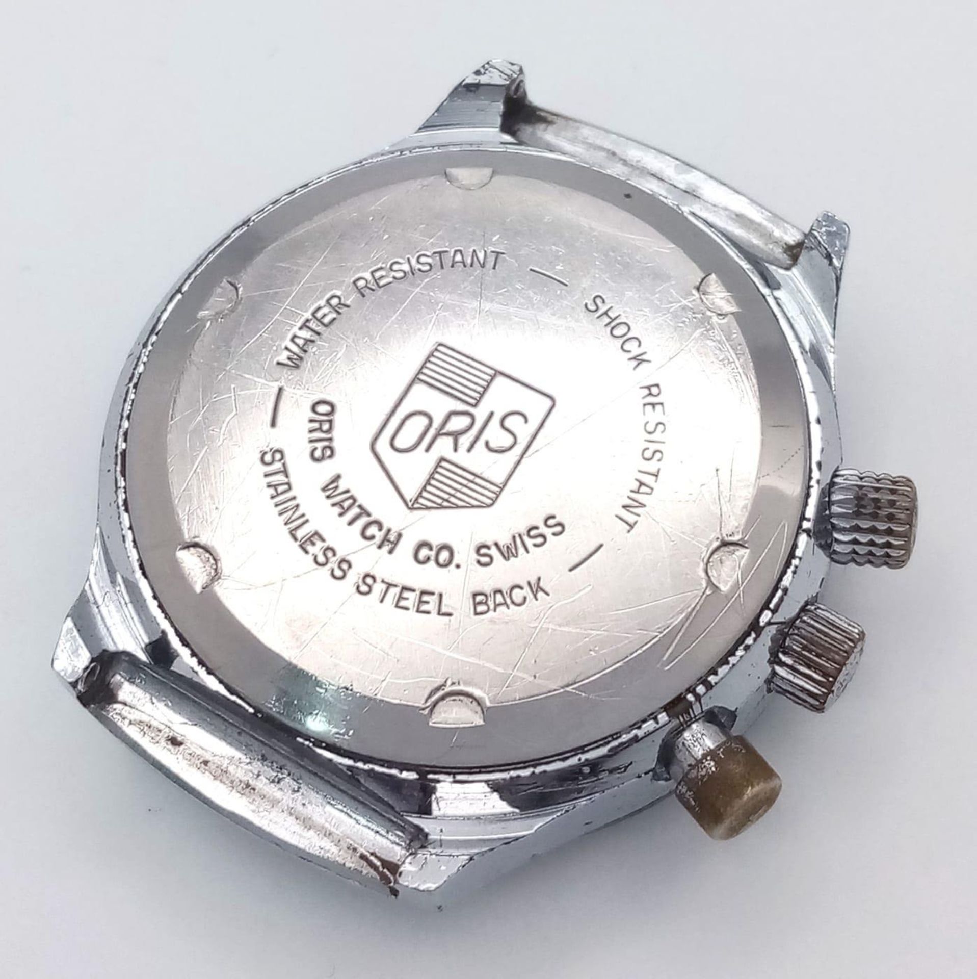 A Vintage Oris Star Chronograph Automatic Gents Watch Case - 38mm. Multi tone dial with date window. - Bild 10 aus 10