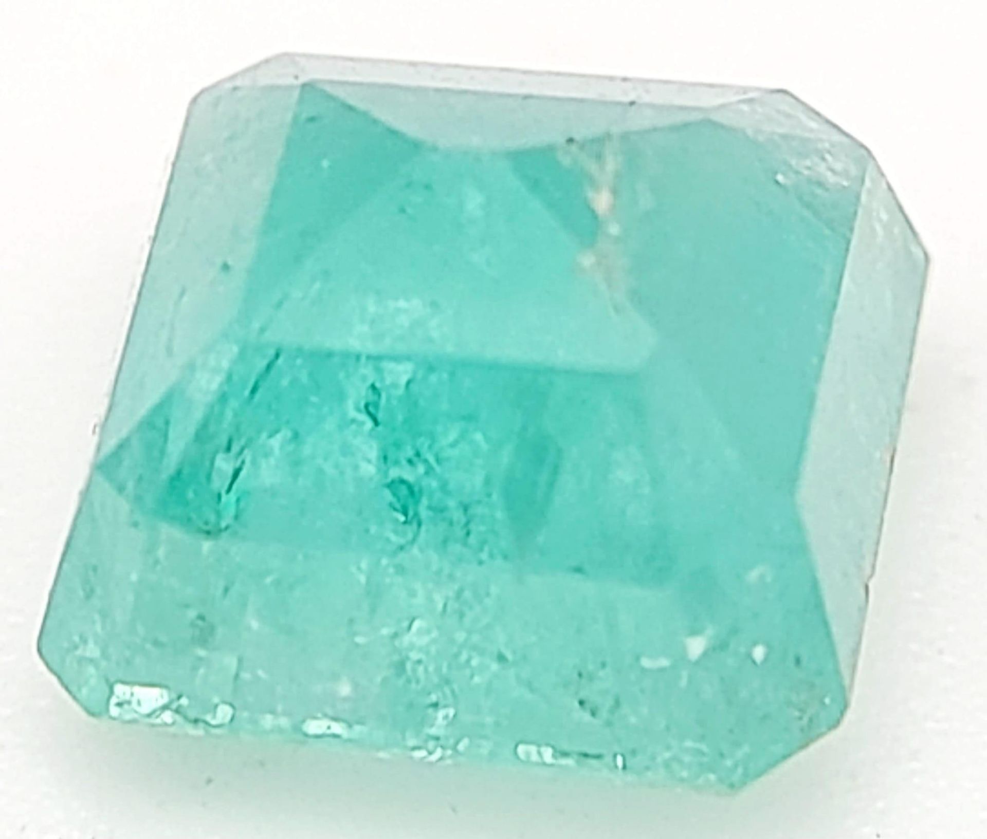 A 1.87ct Afghanistan Panjshir Mines Rare Emerald Gemstone - Comes with the GFCO Swiss Certificate. - Image 2 of 4