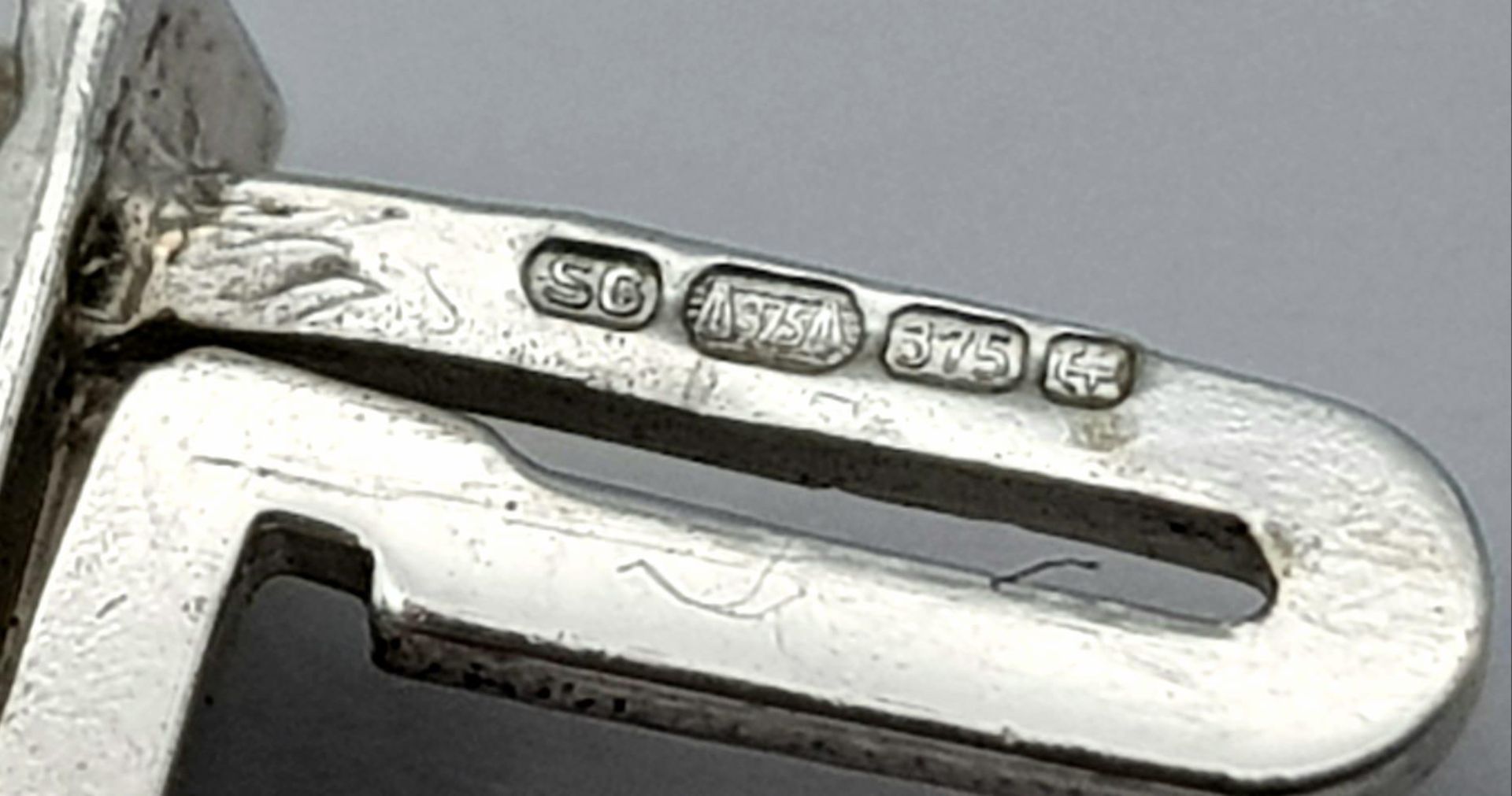 A 9K White Gold Diamond Set Bracelet, with Under Safety Catch Fitting. 1ctw, 19cm length, 12.7g - Bild 11 aus 14