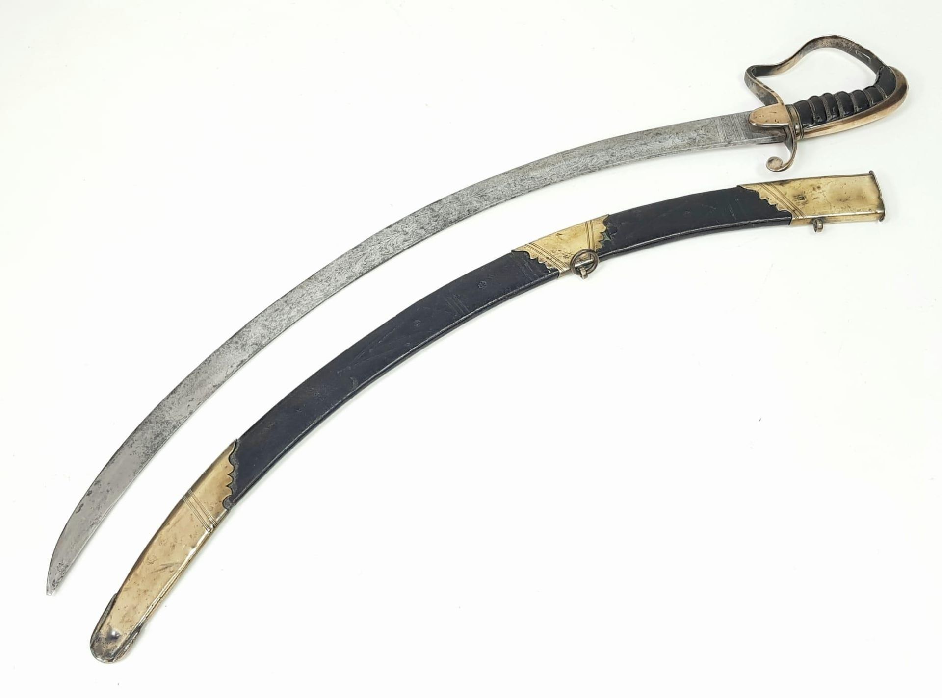 A Rare 1796 Curved OSBOURNE warranted sword. An original sword in very good condition, with hilt - Bild 2 aus 15