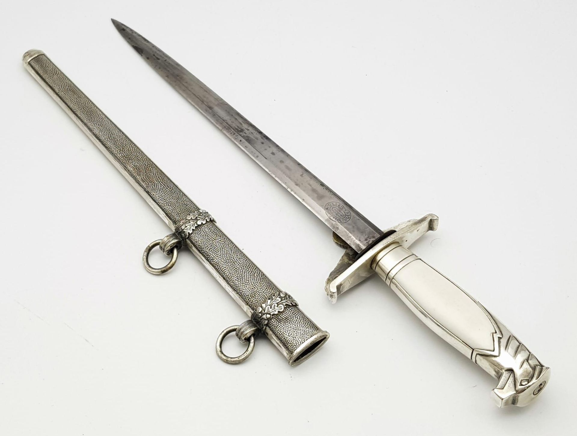 A WW2 German Diplomats Dagger - these stylish daggers had fake mother of pearl handles. This is a - Bild 2 aus 7
