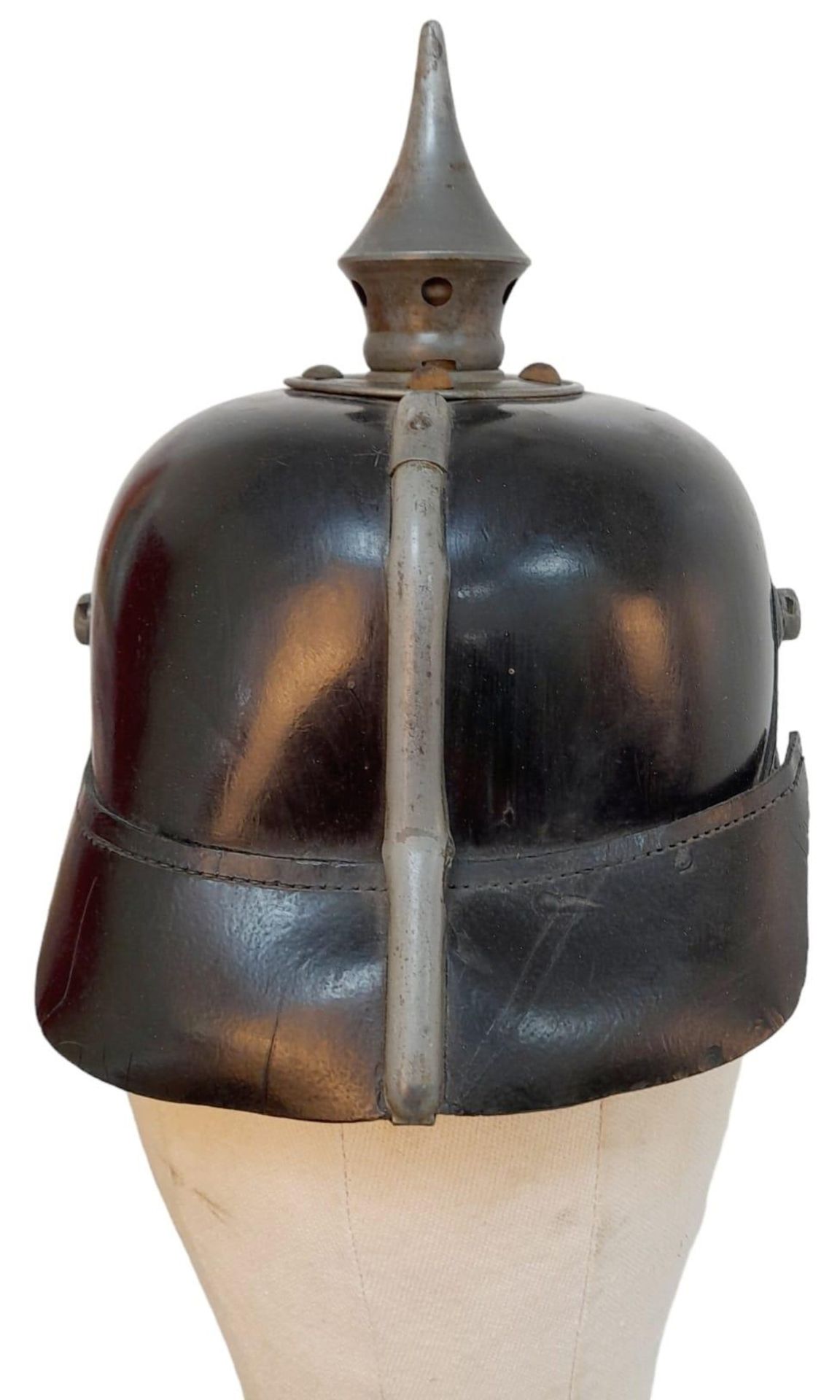 WW1 Imperial German 1915 Model Enlisted Mans Pickelhaube. - Bild 4 aus 5