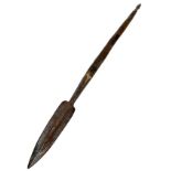 A South African Zulu Assegai Stabbing Spear. 73cm Length