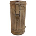 WW2 German Africa Corps Gas Mask Canister. This is a very early Mk II Model which were made from