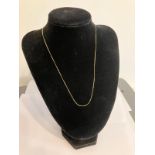 9 carat GOLD Super Fine Necklace. 45 cm. 0.75 grams.