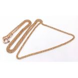 A 9K GOLD 64cms INTERLINK NECK CHAIN . 13.3gms