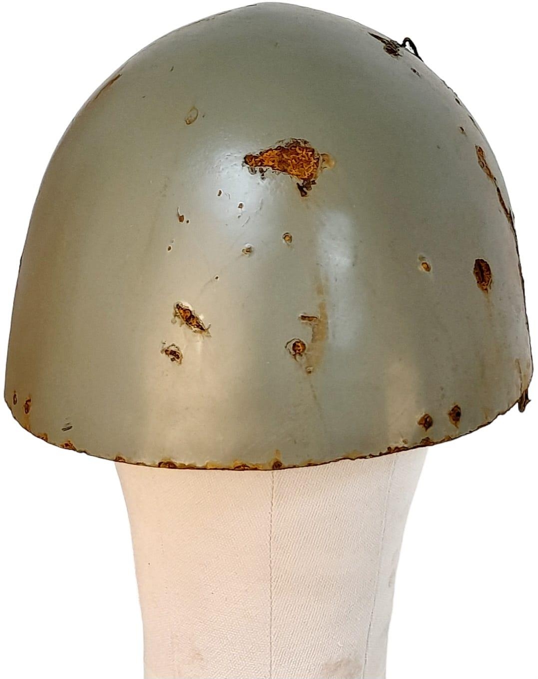 Rare WW2 Japanese Rare Rikusentai Paratrooper Helmet (no badge or liner) Part of the Special Naval - Image 3 of 4