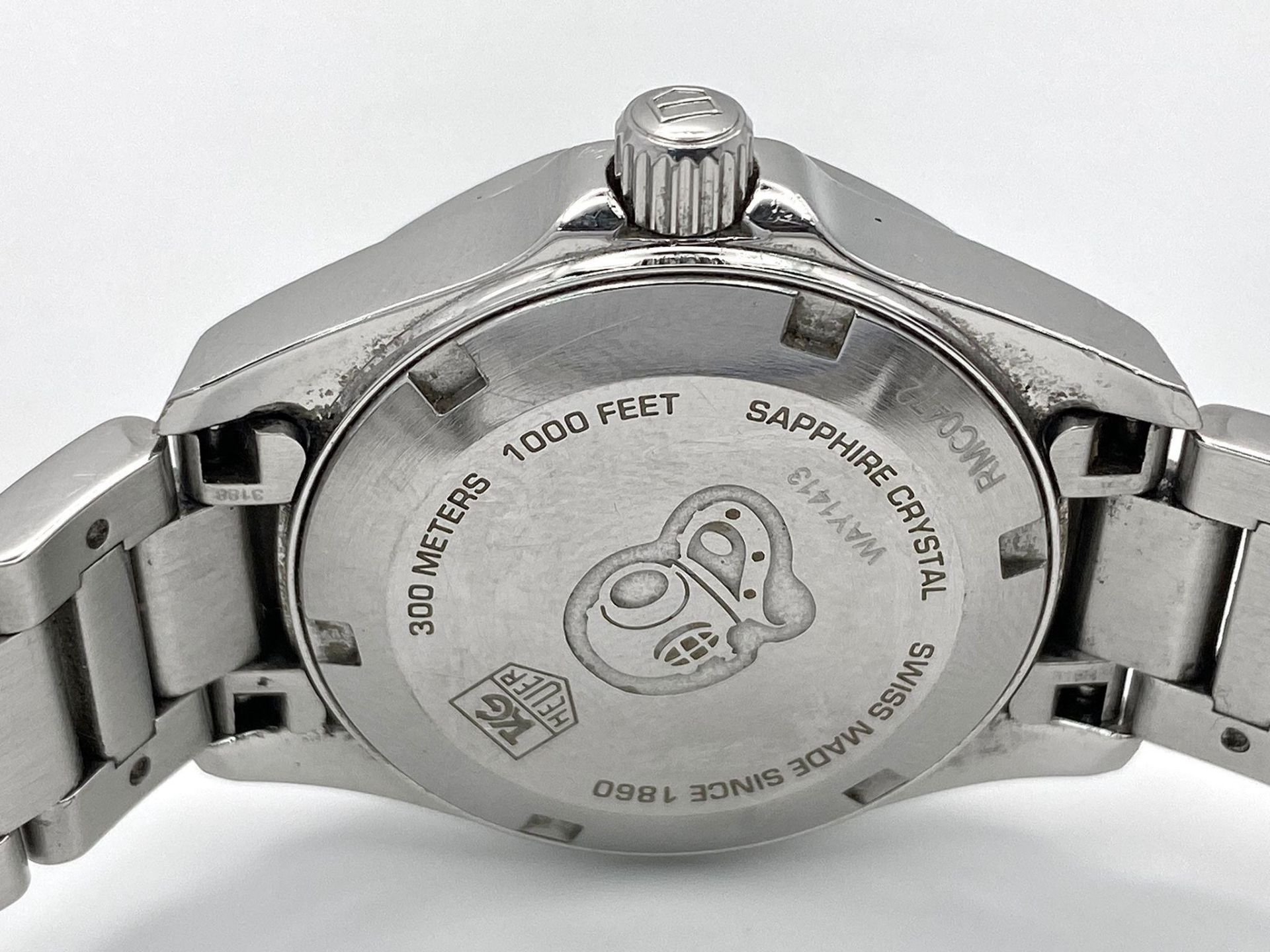 A Tag Heuer Aqua Racer Quartz Ladies Watch. Stainless steel bracelet and case - 28mm. Mother of - Bild 6 aus 8
