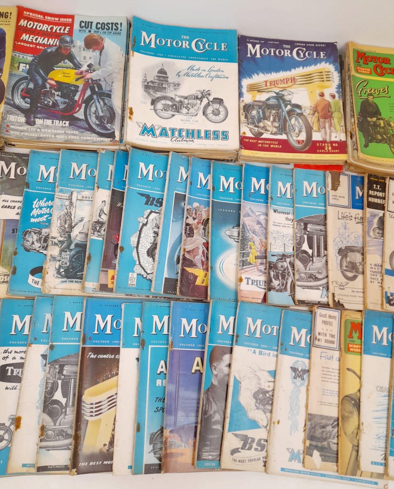 A Collection of Over 50 Vintage Motorcycle Magazines. - Image 6 of 10