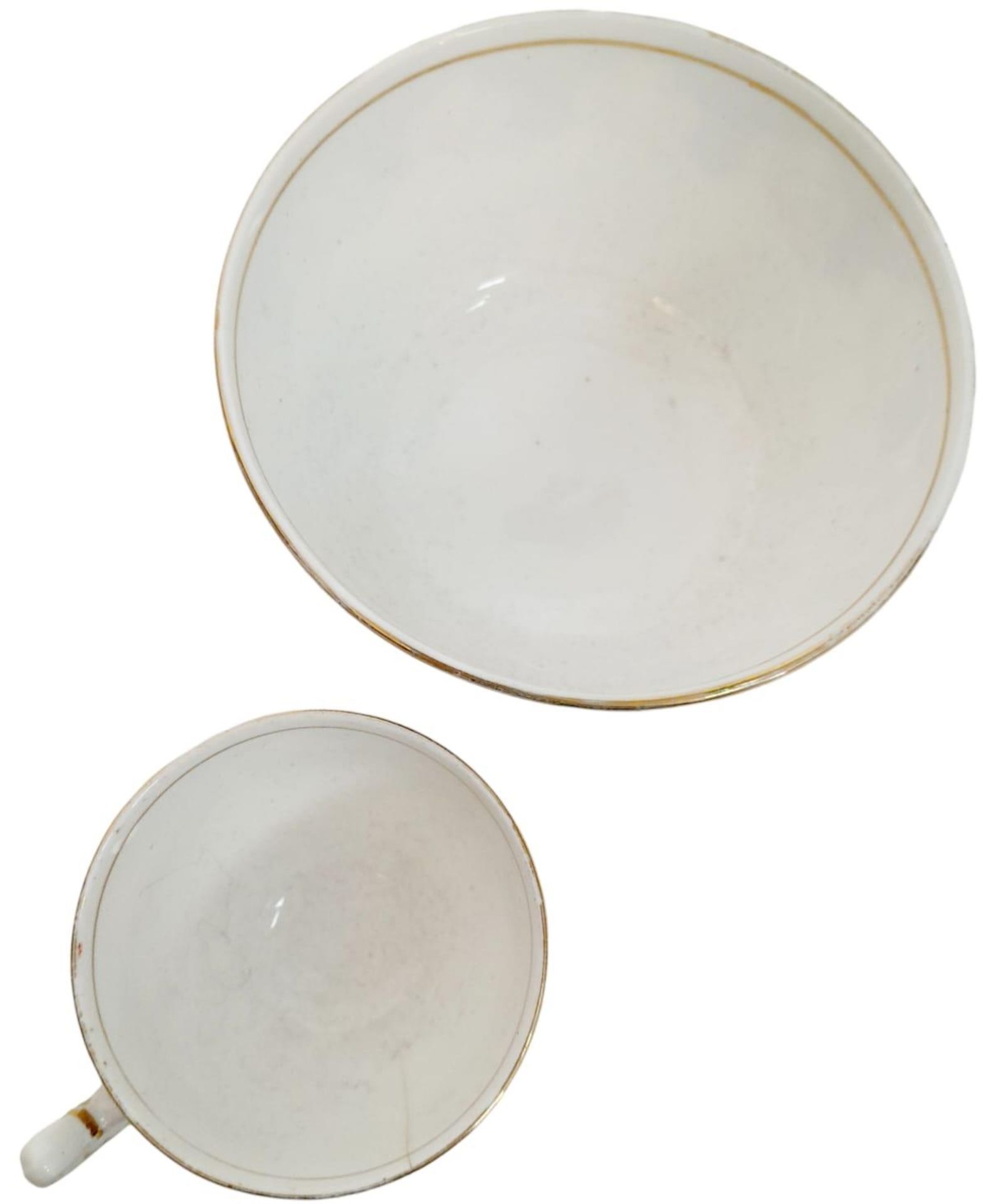 An Imari palette BRITISH MADE bowl and cup . Fine bone china. - Bild 2 aus 3