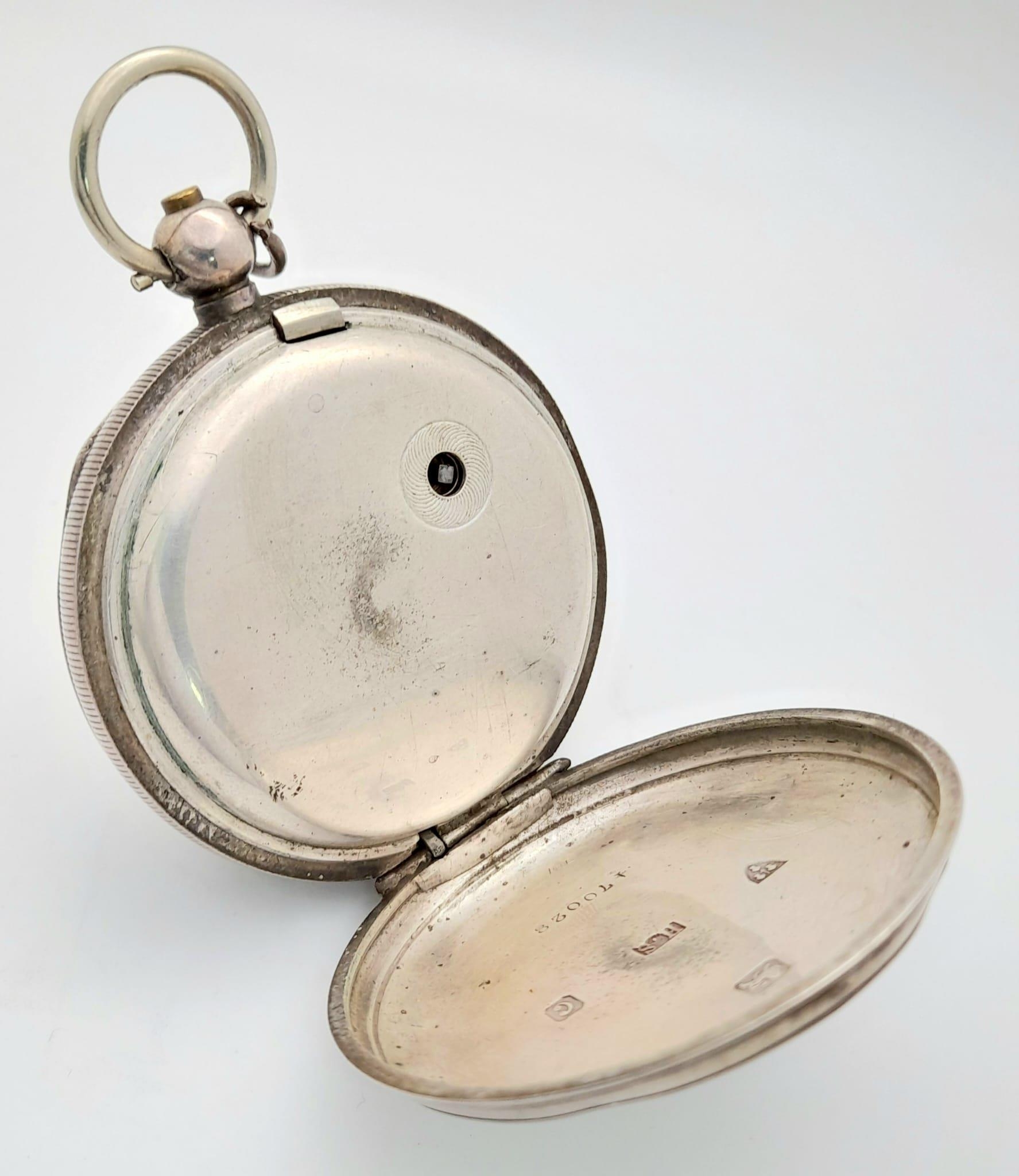 An Antique Sterling Silver Cased H. Samuel - The Climax Trip Action Pocket Watch. Hallmarks for - Image 8 of 18