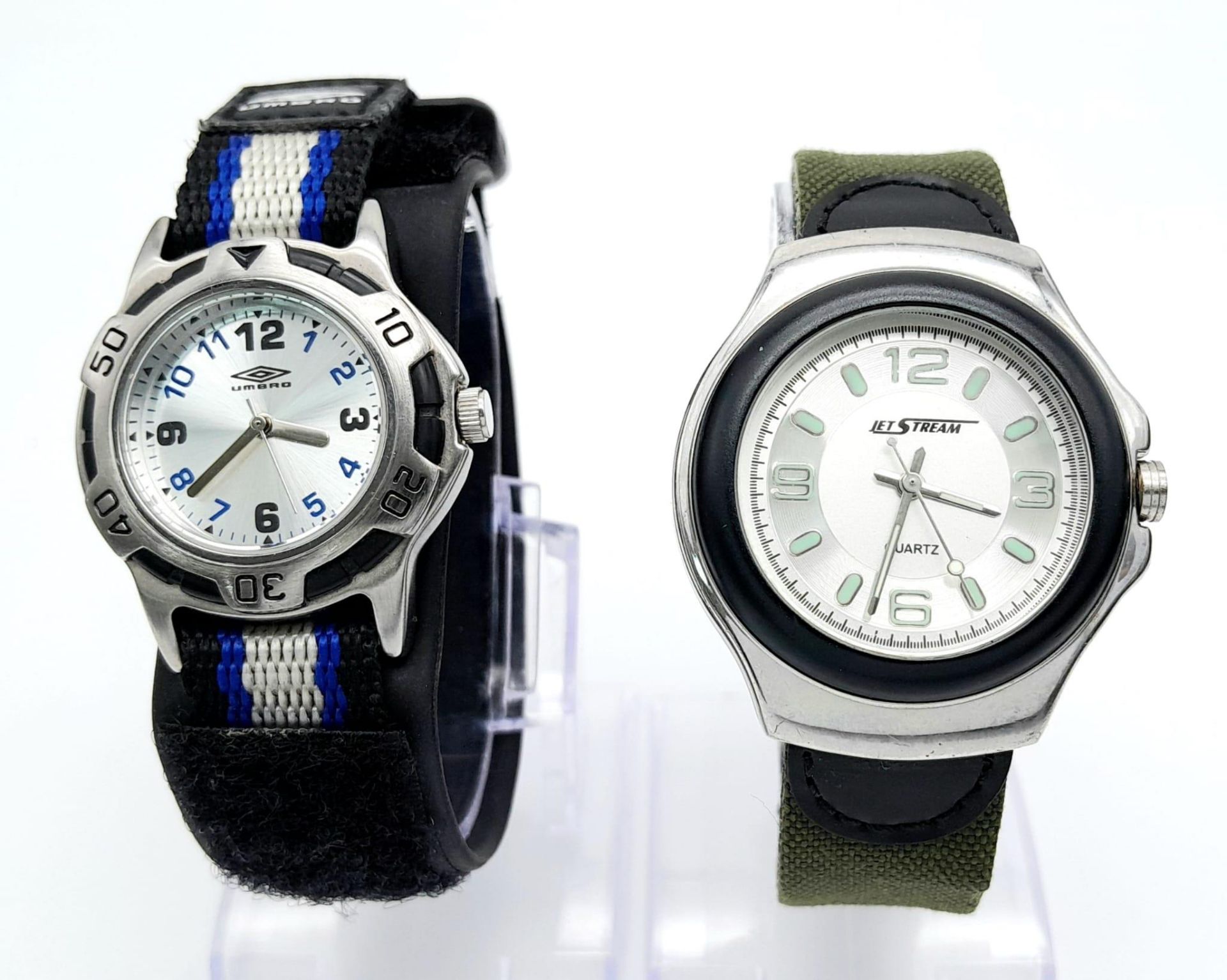 A Parcel of Two Vintage Collectible Sports Watches Comprising; 1) An Umbro Rubber Strapped Sports