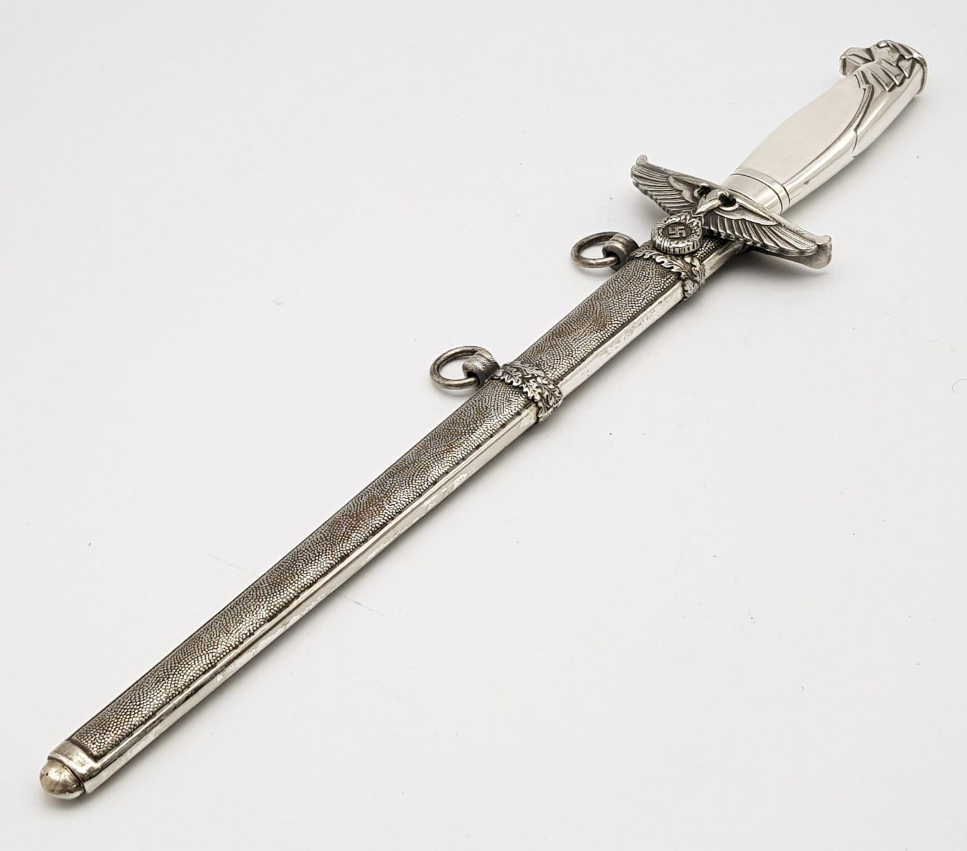 A WW2 German Diplomats Dagger - these stylish daggers had fake mother of pearl handles. This is a - Bild 6 aus 7