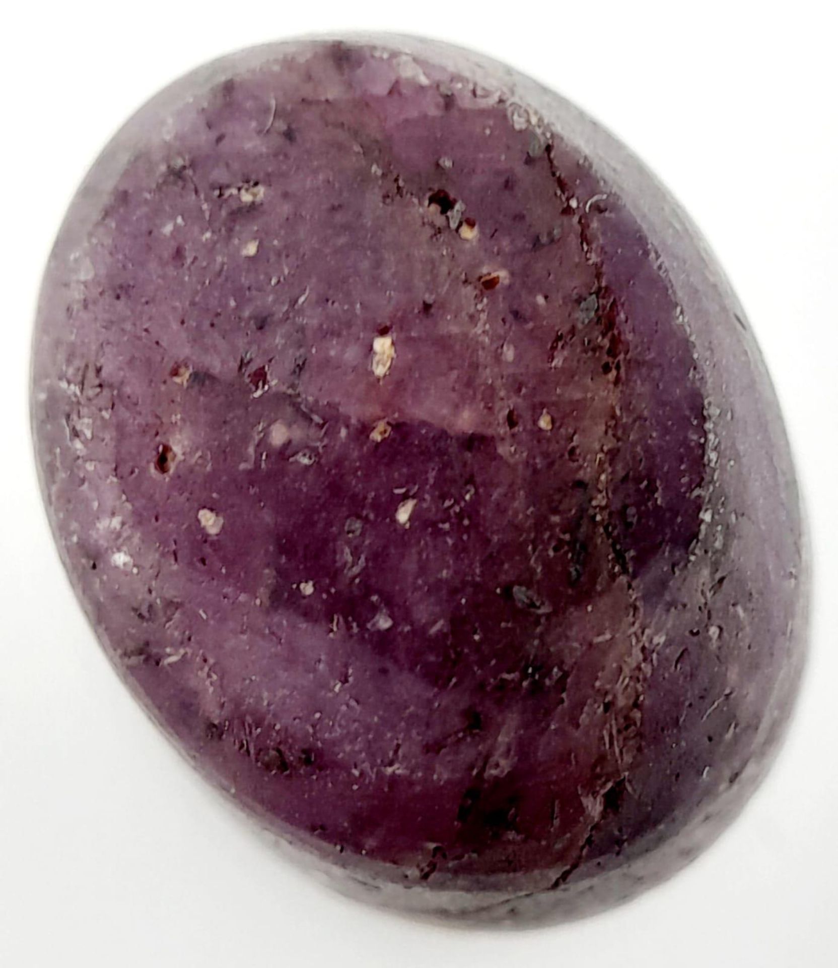 A 15.41ct Natural Star Ruby, in the Oval Cabochon shape. Comes with the IGLI Certificate. ref: ZK - Bild 4 aus 6