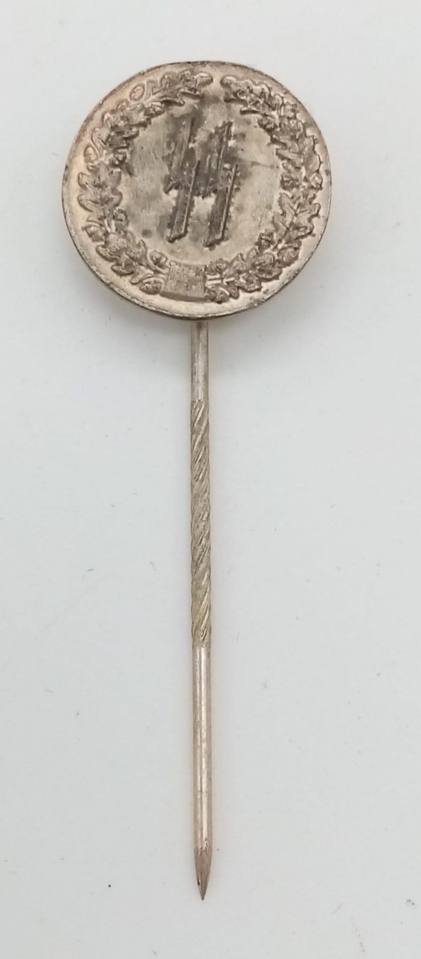 WW2 German Silver-Plated SS Stick Pin in Box.