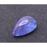 A 5.49ct Tanzanite Cabochon Gemstone - GFCO Swiss Certificate. ref: ZK 087