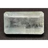 A 31.53ct Madagascar Natural Mines Aquamarine, with the Octagon cut. Comes with the AIG Certificate.