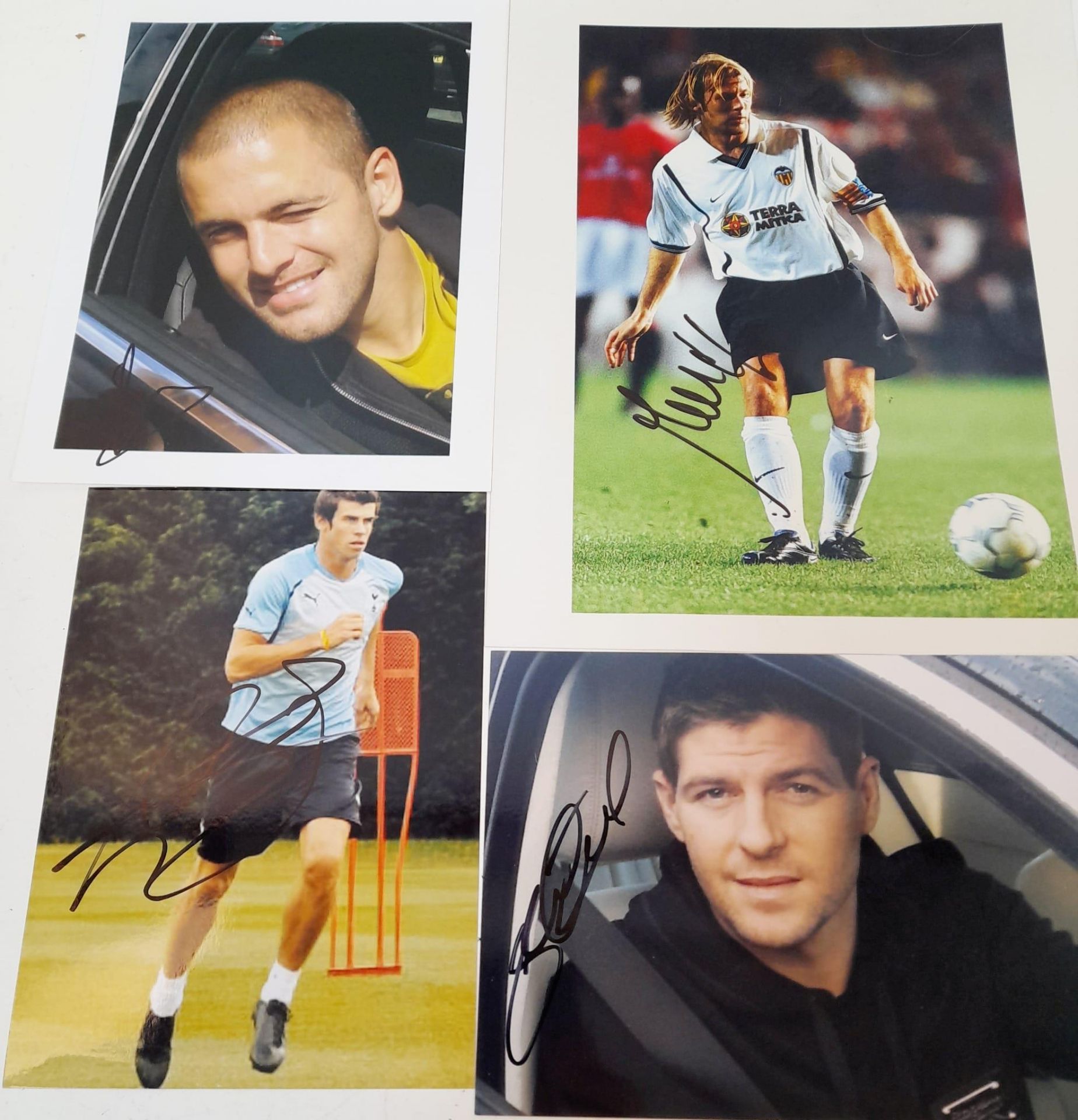 Seven Autographed Pictures from the World of Football: Gareth Bale, Joe Cole, Harry Redknapp, - Bild 3 aus 3