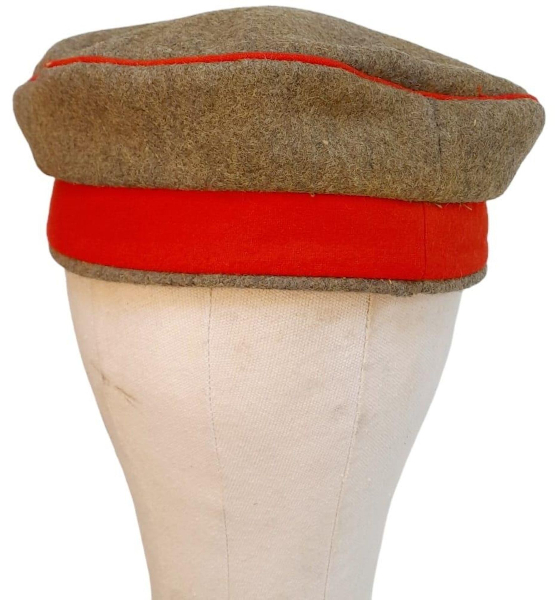 WW1 German Infantry Feld Mutz nicknamed the “Pork Pie” Hat by the Tommies. Dated 1916. - Image 3 of 5