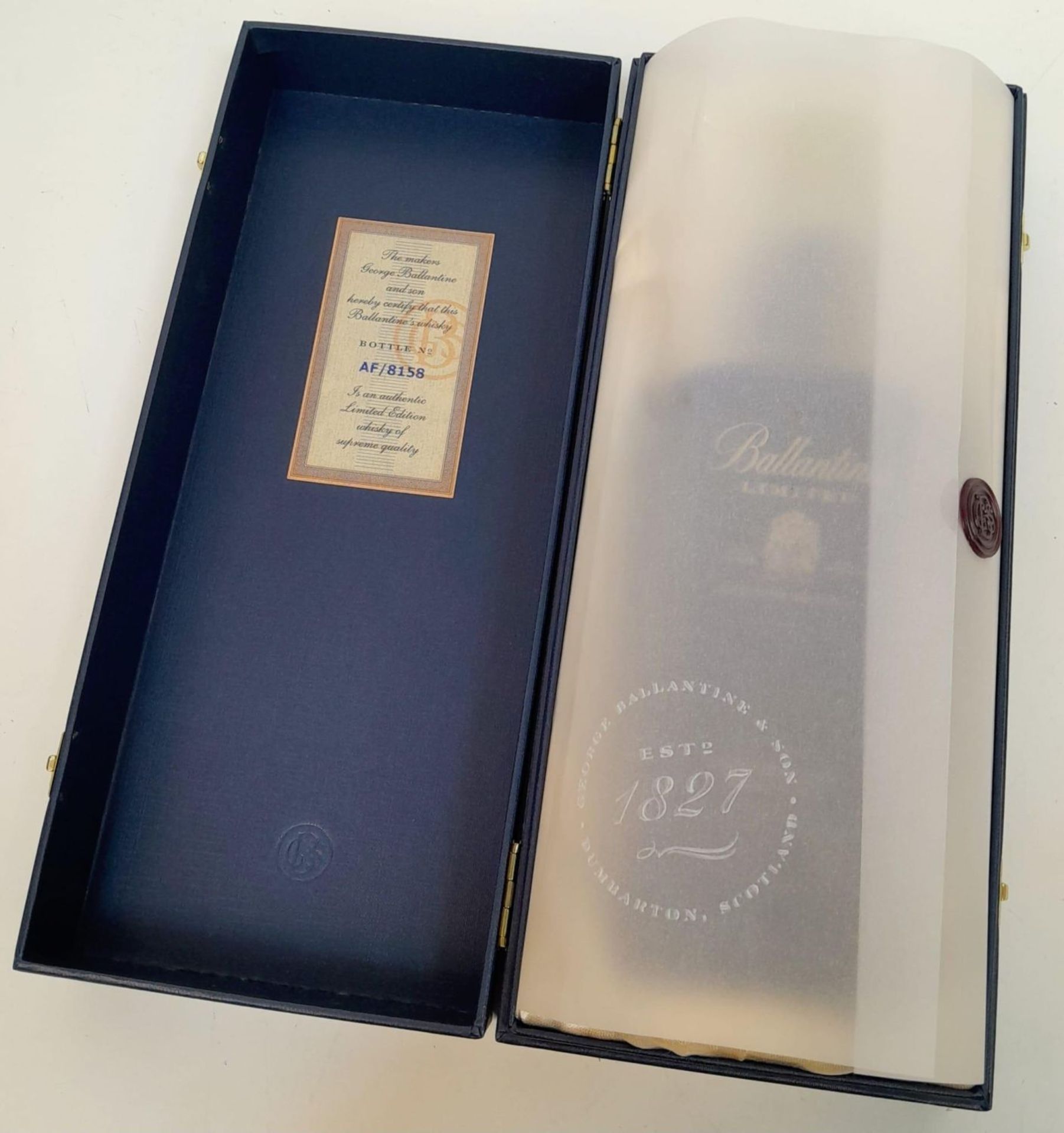A Presentation Boxed and Sealed, Certified Limited Edition Ballantines Scotch Whisky (Circa 2000- - Image 10 of 10