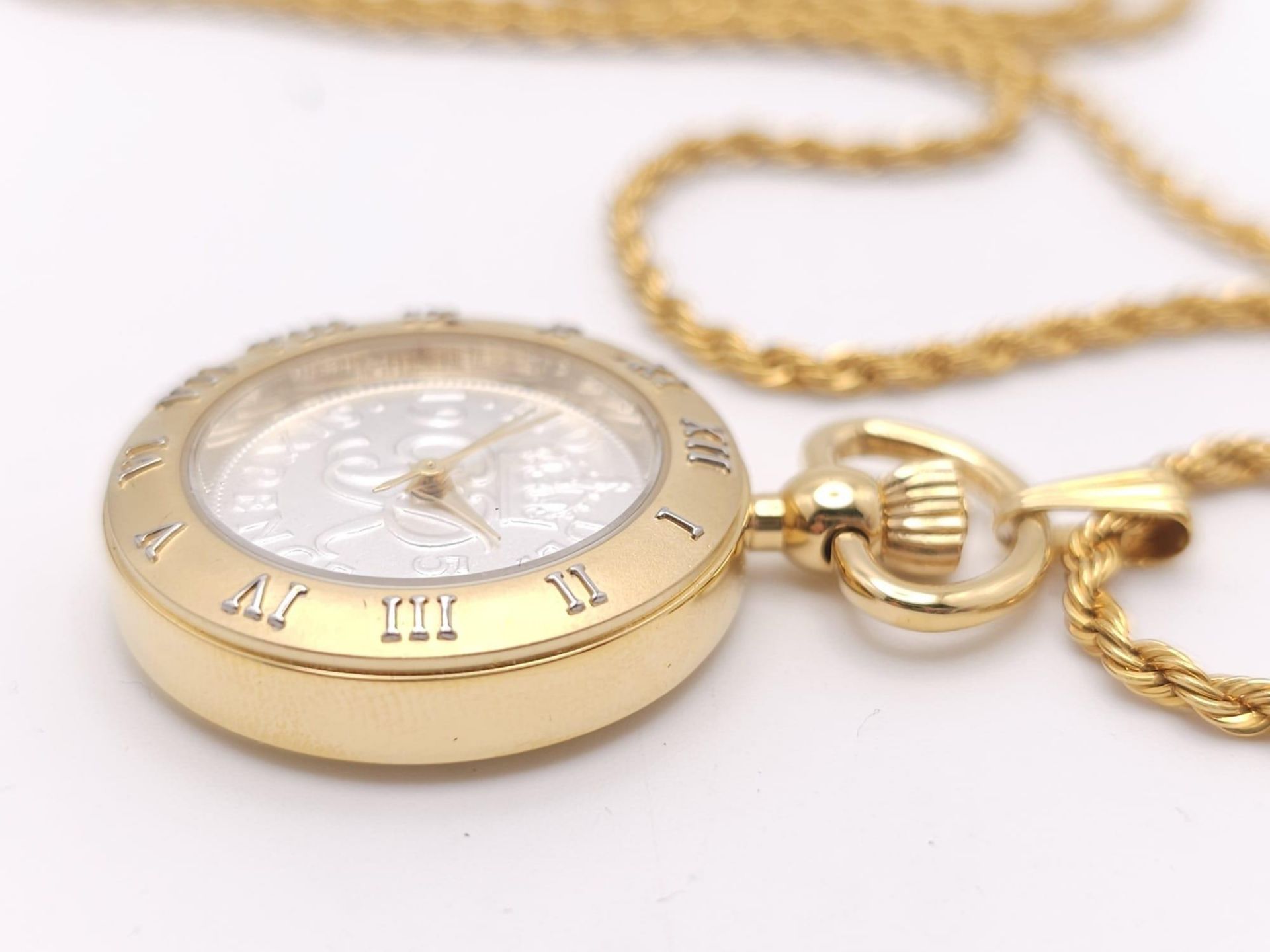 A BRAND NEW "COINWATCH" WITH 2 YEAR GUARANTEE . A PENDANT WATCH WITH A GENUINE COIN AS THE DIAL , - Bild 6 aus 18