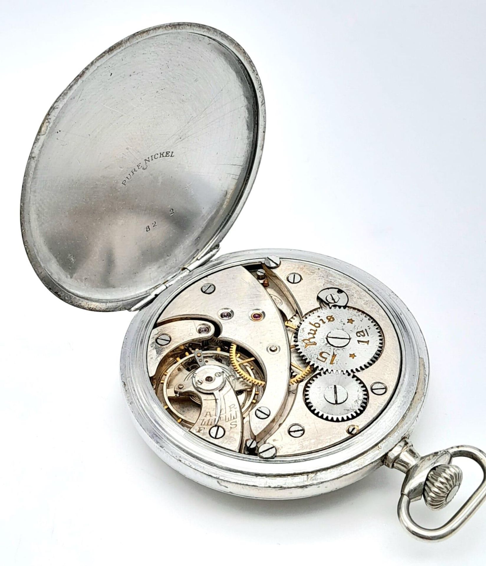 WW1 British Military Medal & Pocket Watch. Awarded to: 49953 Pte Trembath No 9 Field Ambulance Royal - Bild 5 aus 9