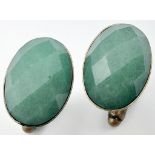 A Pair of Vintage Jade Cufflinks.