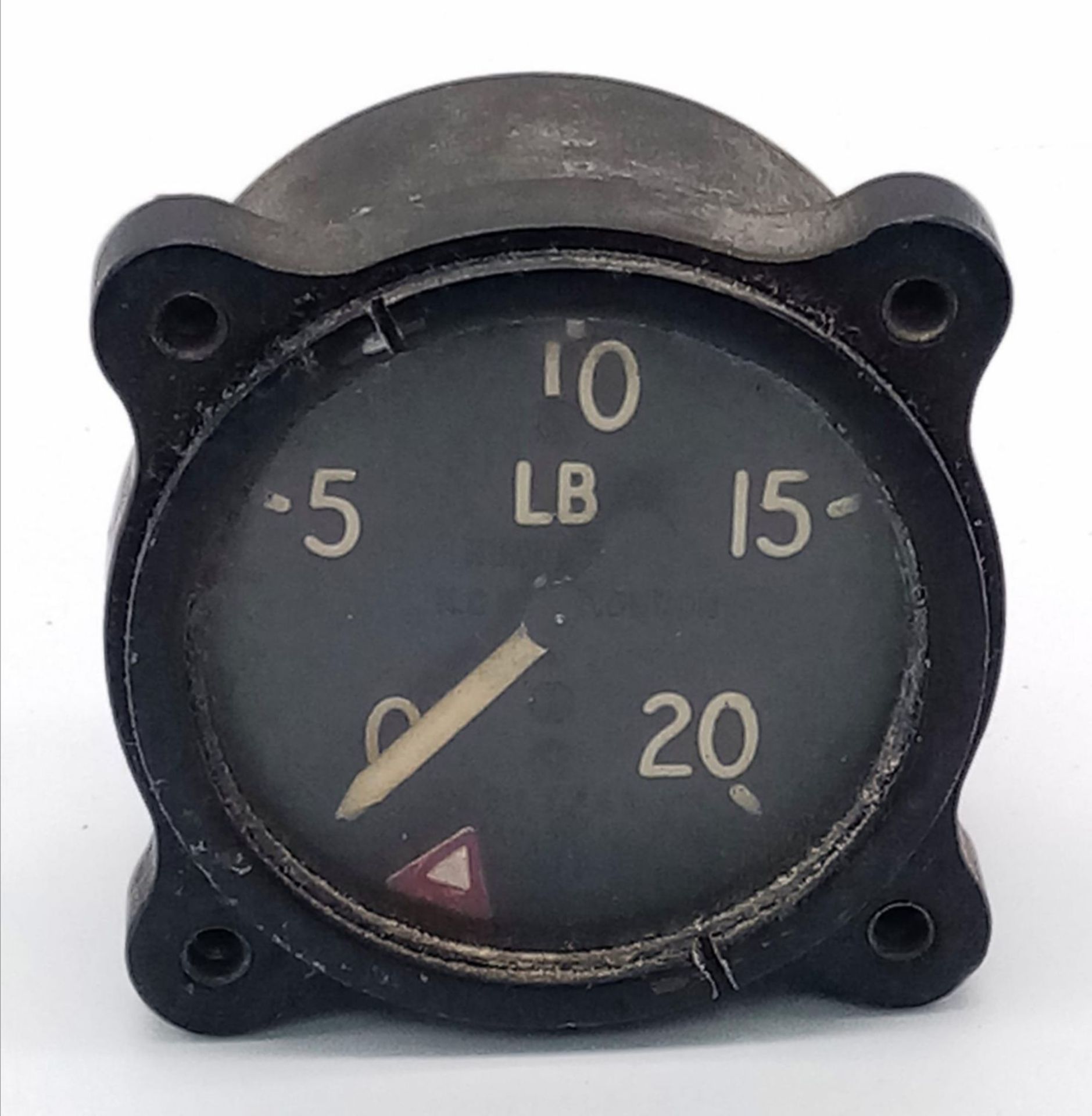 A Vintage RAF Aircraft Pressure Gauge - Military markings at rear. 5cm dial diameter. - Image 3 of 10