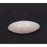 A 2.32ct Ethiopian Natural Opal, Marquise Shape. Comes with the GFCO Swiss Certificate. ref: ZK 085