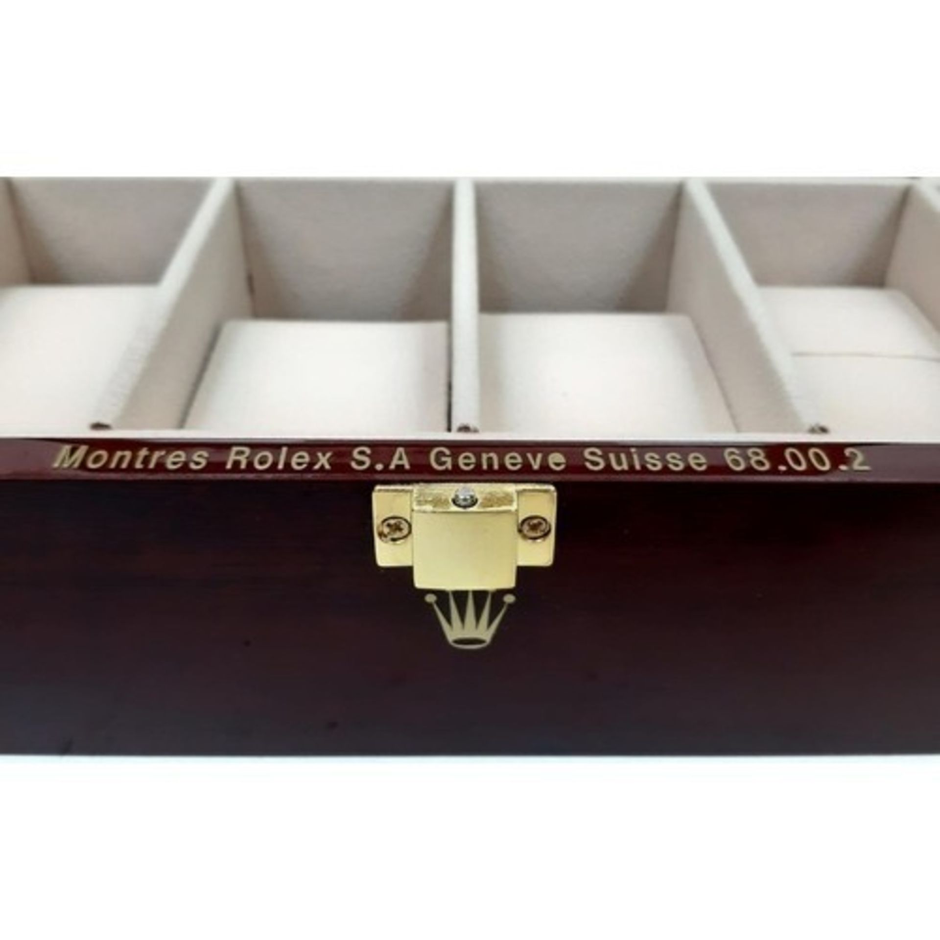 A 12 Watch Display Case - Perfect for Rolex or any premium brand - Polished veneer exterior. Plush - Bild 3 aus 3