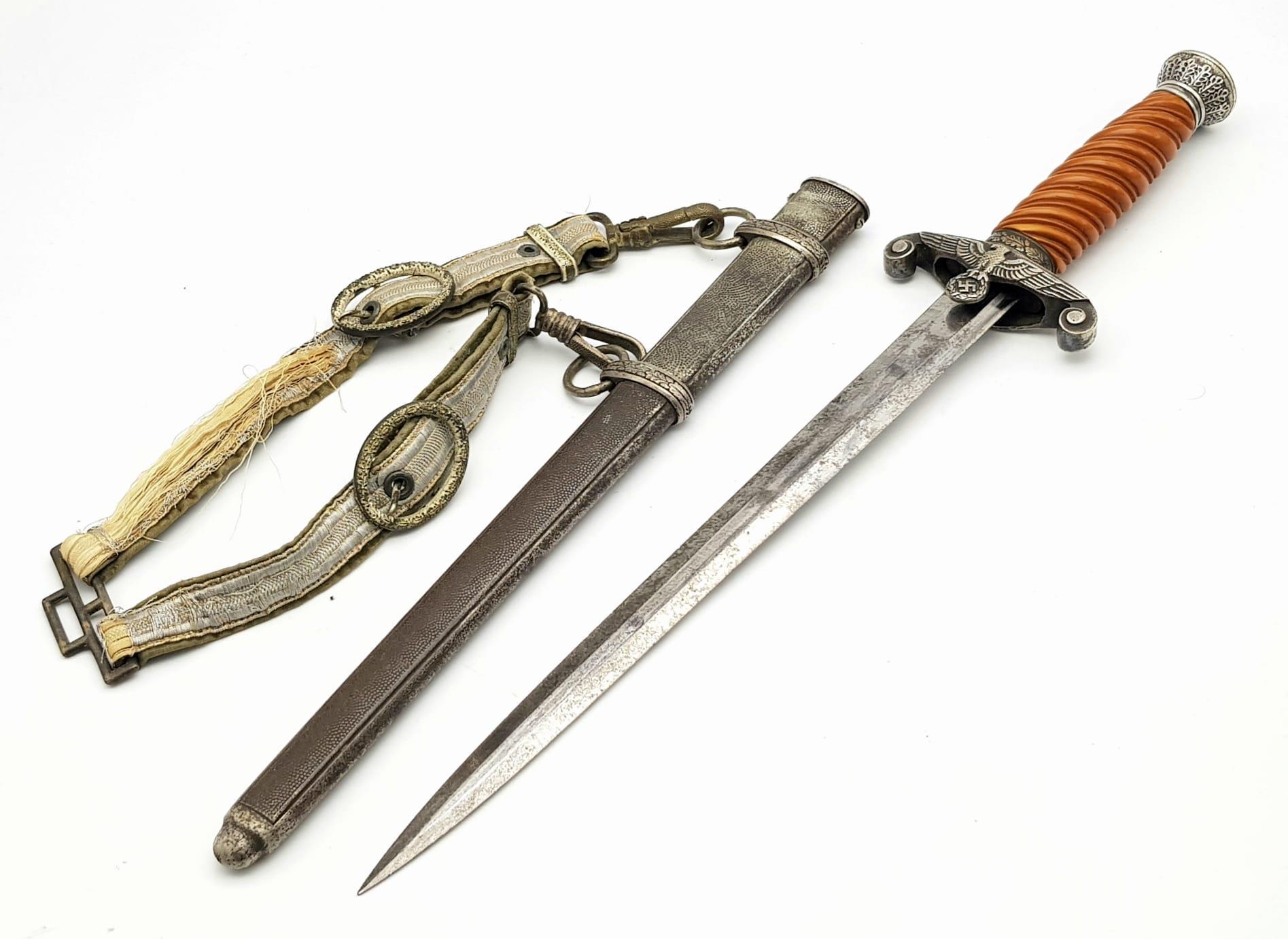 A Heer WW2 Nazi Dress Dagger - this was the 2nd Dagger given to the vendor by a WW2 Veteran (